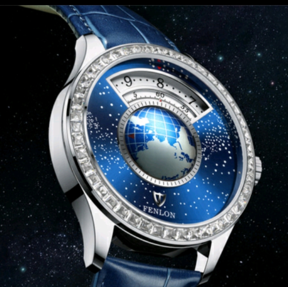 Additional pics of Men's moving earth watch!
